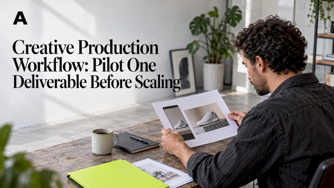 Creative Production Workflow: Pilot One Deliverable Before Scaling