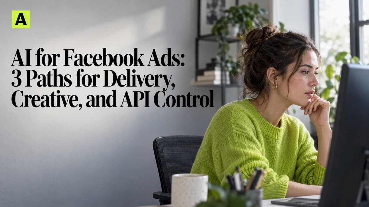 AI for Facebook Ads: 3 Paths for Delivery, Creative, and API Control